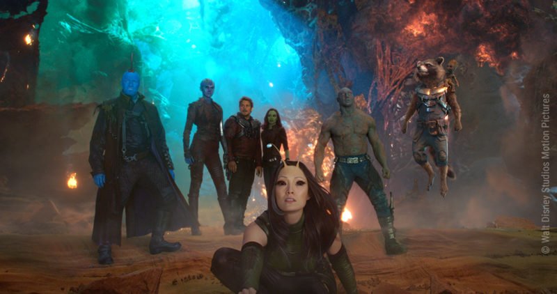 Das Team der Guardians of the Galaxy mit Star-Lord und Gamora