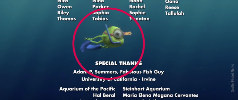 Im Abspann von Findet Nemo schwimmt ein Monster AG Monster
