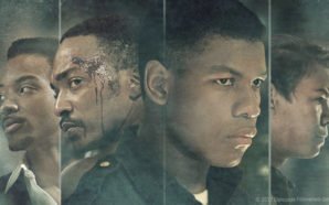 Anthony Mackie, John Boyega, Will Poulter auf dem Hauptplakat von Detroit
