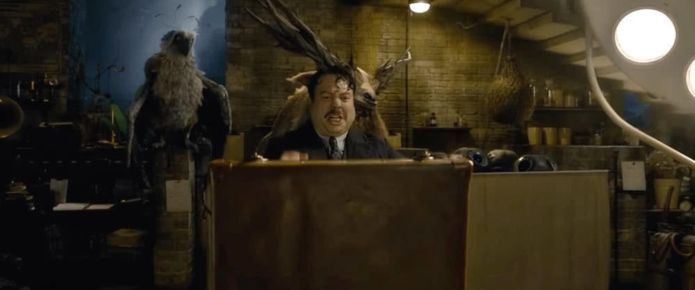 Jacob Kowalski (Dan Fogler) in einem Szenenbild für Phantastische Tierwesen Grindelwalds Verbrechen Traileranalyse