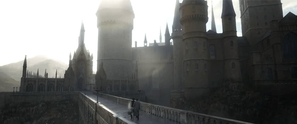 Hogwarts bei Tag in Szenenbild für Phantastische Tierwesen Grindelwalds Verbrechen Traileranalyse