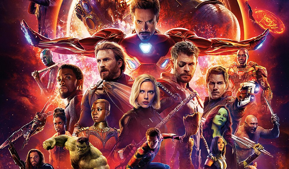Ausschnitt des Kinoplakats zu Marvel's Avengers Infinity War