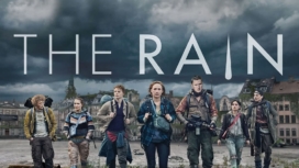 Der Hauptcast von The Rain Staffel 1 auf einem Plakat