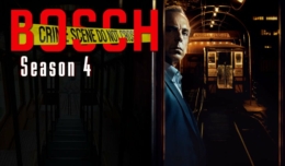 Titelbild für Kritik Bosch Staffel 4 mit Harry Bosch vor einer U-Bahn