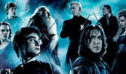 Dramatische Collage der Hauptfiguren aus Harry Potter und die Heiligtümer des Todes Teil 2