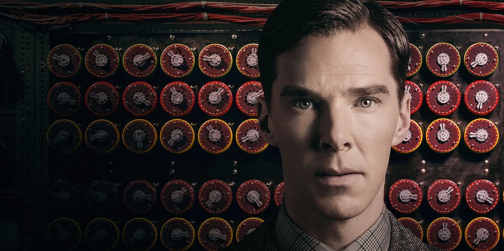 Benedict Cumberbatch auf einem offiziellen Poster für The Imitation Game