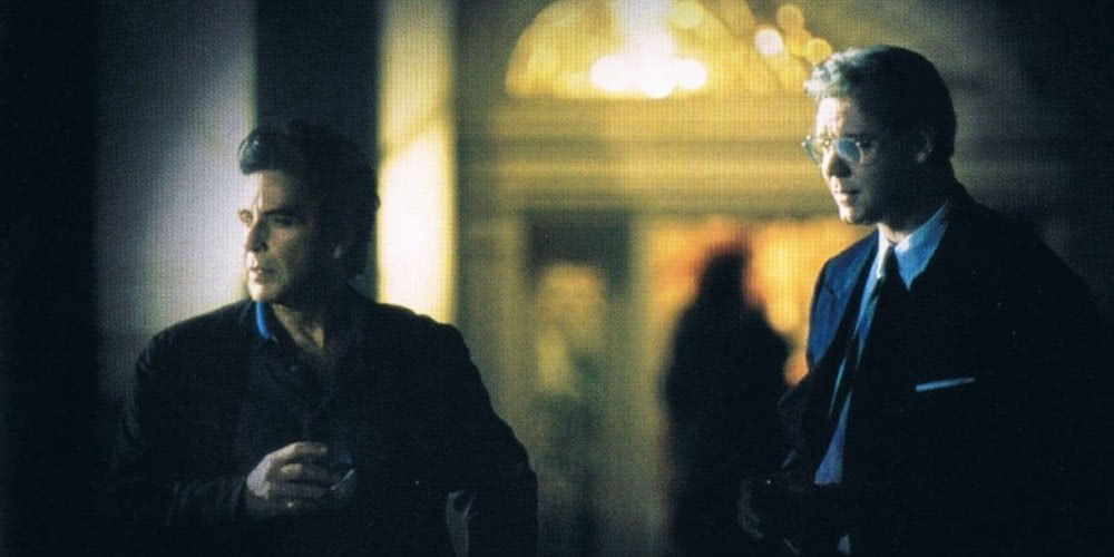 Al Pacino und Russell Crowe in einem Szenenbild aus Insider