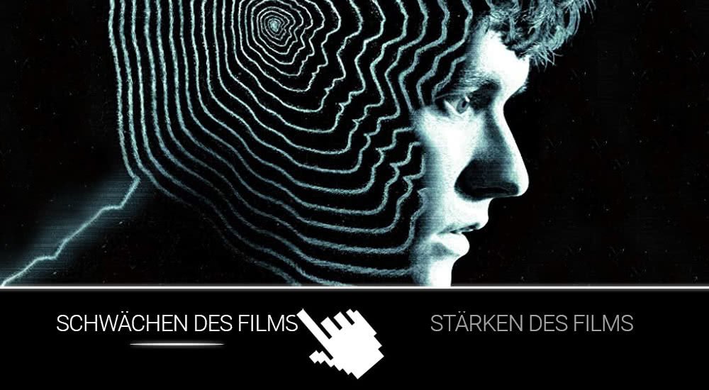 Labyrinth-Muster auf dem Kopf von Stefan Butler gespielt von Fionn Whitehead im interaktiven Film Black Mirror: Bandersnatch