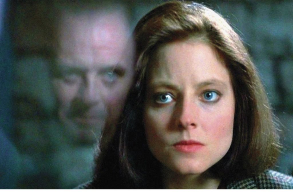 Jodie Foster und Sir Anthony Hopkins in Das Schweigen der Lämmer