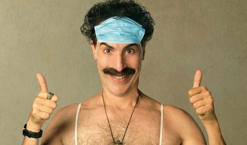 Borat Anschluss Movie-Film Plakat mit Sacha Baron Cohen