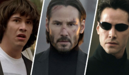 Keanu Reeves in Bill & Ted, John Wick und The Matrix.