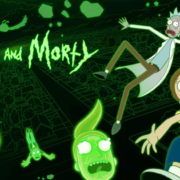 Titelbild zu Rick und Morty Staffel 6 mit Logo