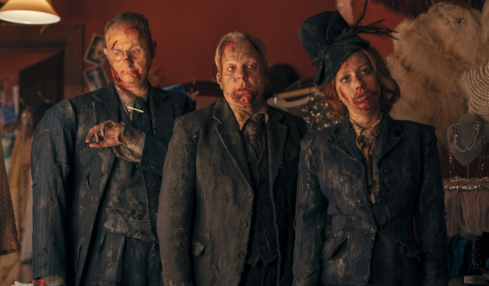 3 Nazi-Zombies in einem Umkleideraum