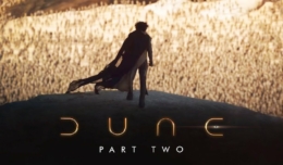 Timothee Chalamet auf dem Poster für Kritik Dune Part Two