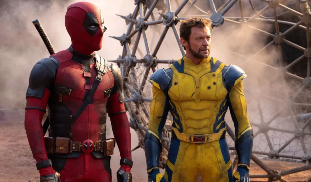 Deadpool (Ryan Reynolds) und Wolverine (Hugh Jackman) in einer Wüste